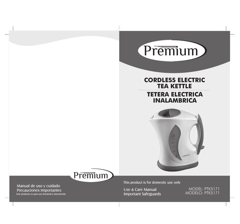 Premium PTK5171 Use & care manual