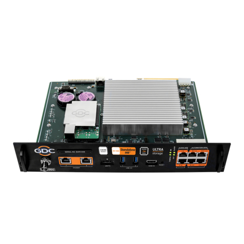 GDC SR-1000 STANDALONE INTEGRATED MEDIA BLOCK installation manual