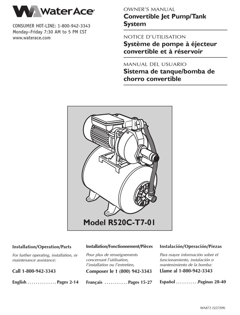WaterAce R520C-T7-01 User manual