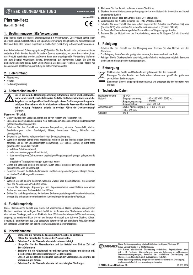 Conrad 59 15 06 operating instructions