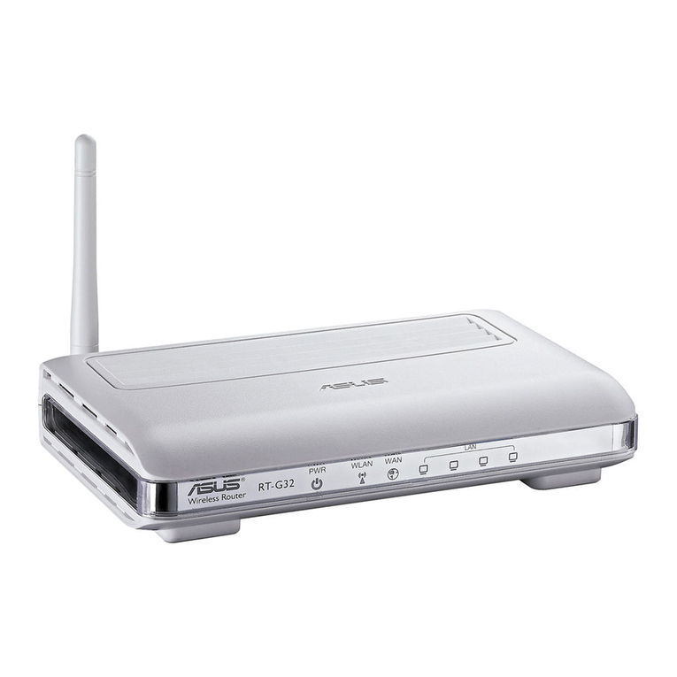 Asus RT-G32 - Wireless Router User manual Asus RT-G32 - Wireless Router User manual