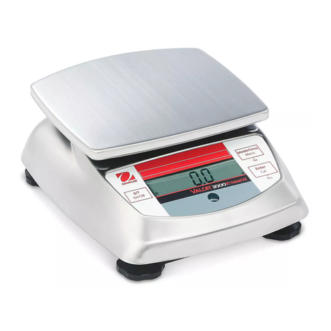 U-Line OHAUS VALOR 3000 quick start guide