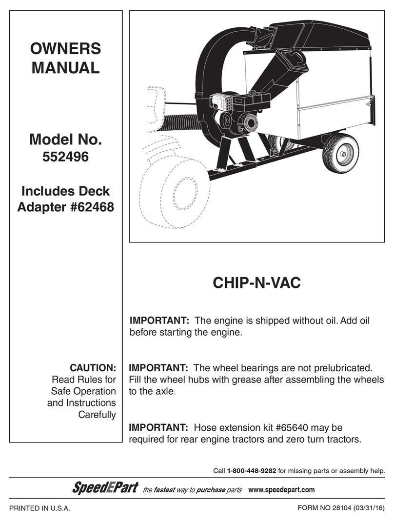 SpeedEPart CHIP-N-VAC 552496 owner's manual