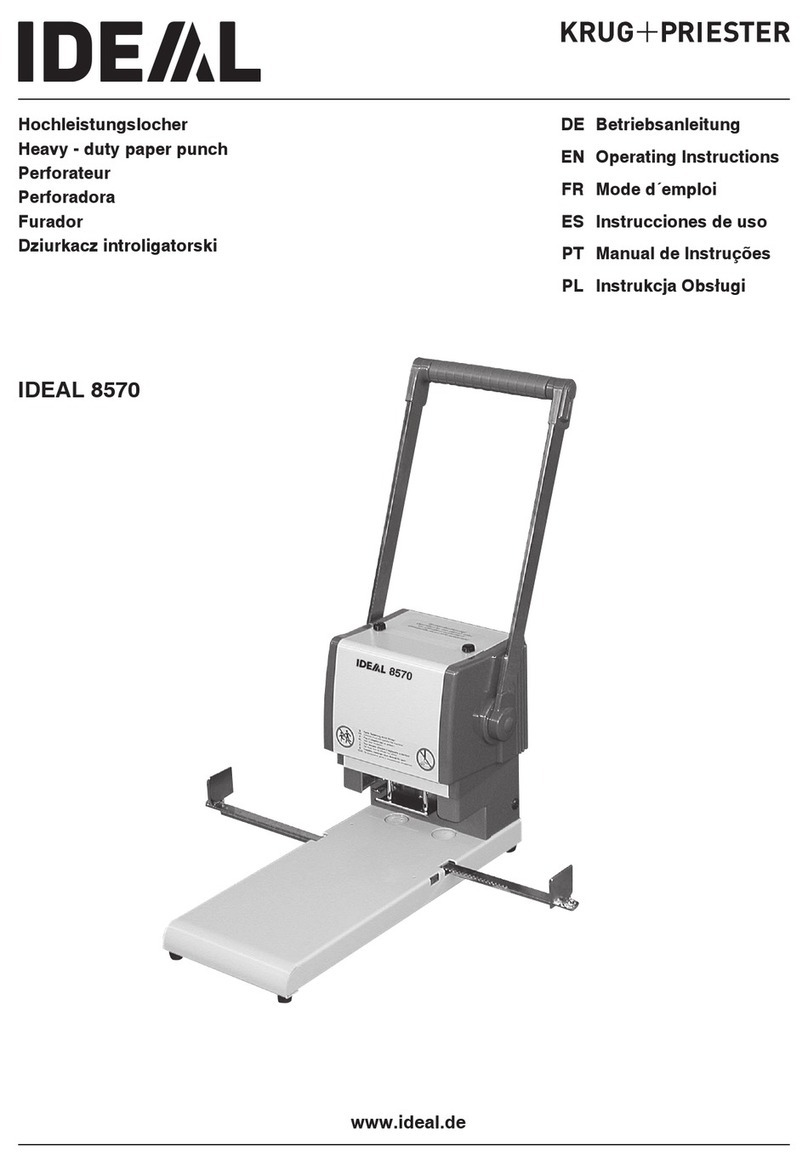 KRUG+PRIESTER IDEAL 8570 operating instructions