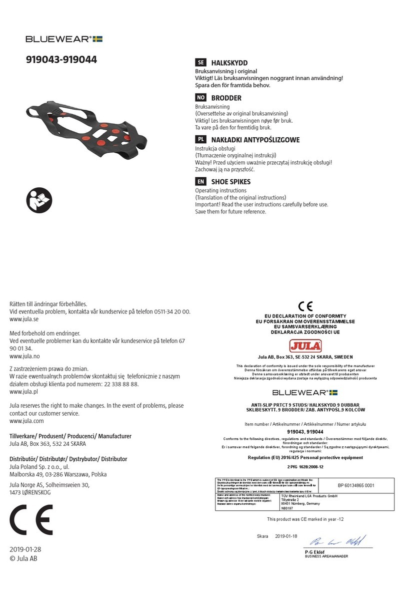 BlueWear 919043 operating instructions