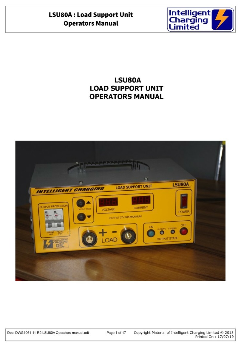 Intelligent Charging LSU80A Operator's manual