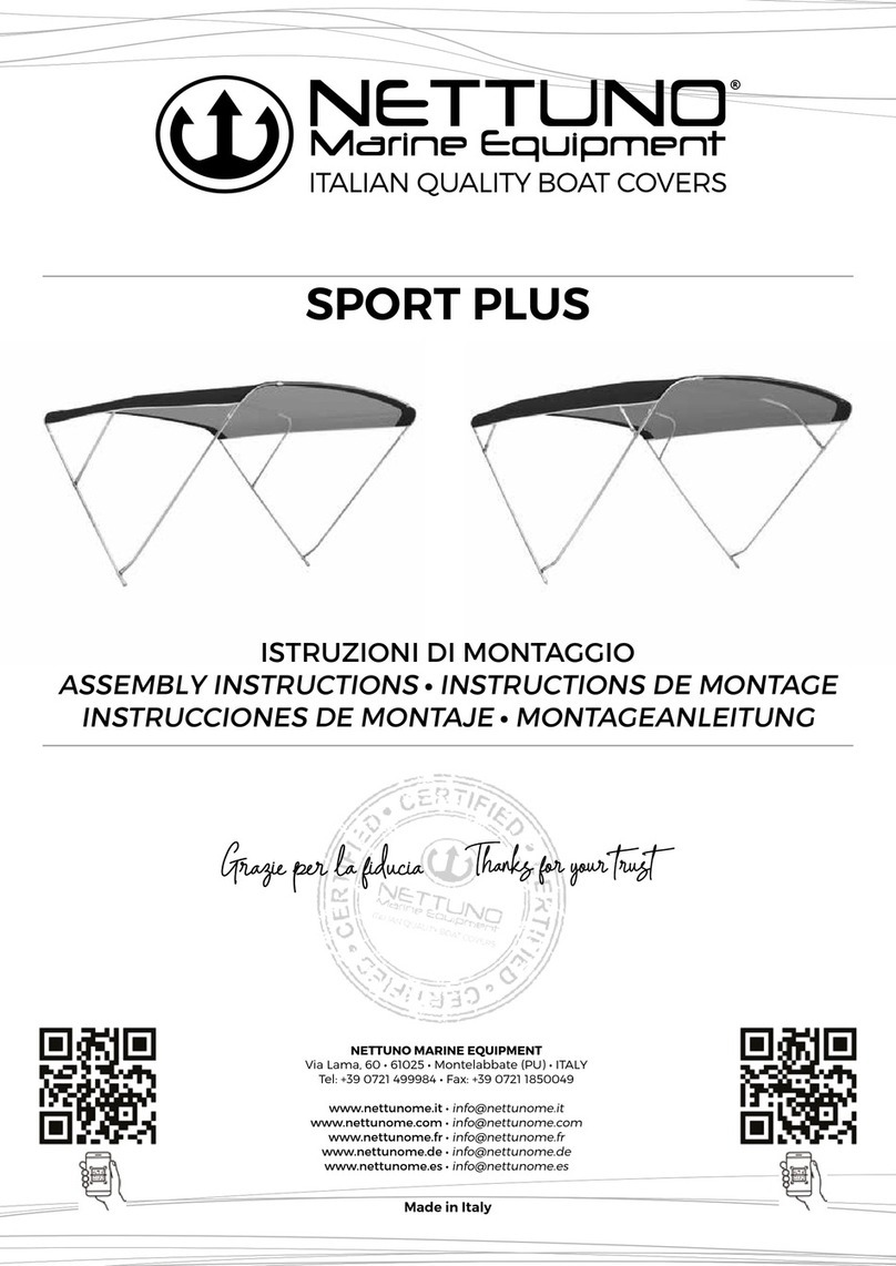 NETTUNO Marine Equipment SPORT PLUS Assembly instructions NETTUNO Marine Equipment SPORT PLUS Assembly instructions