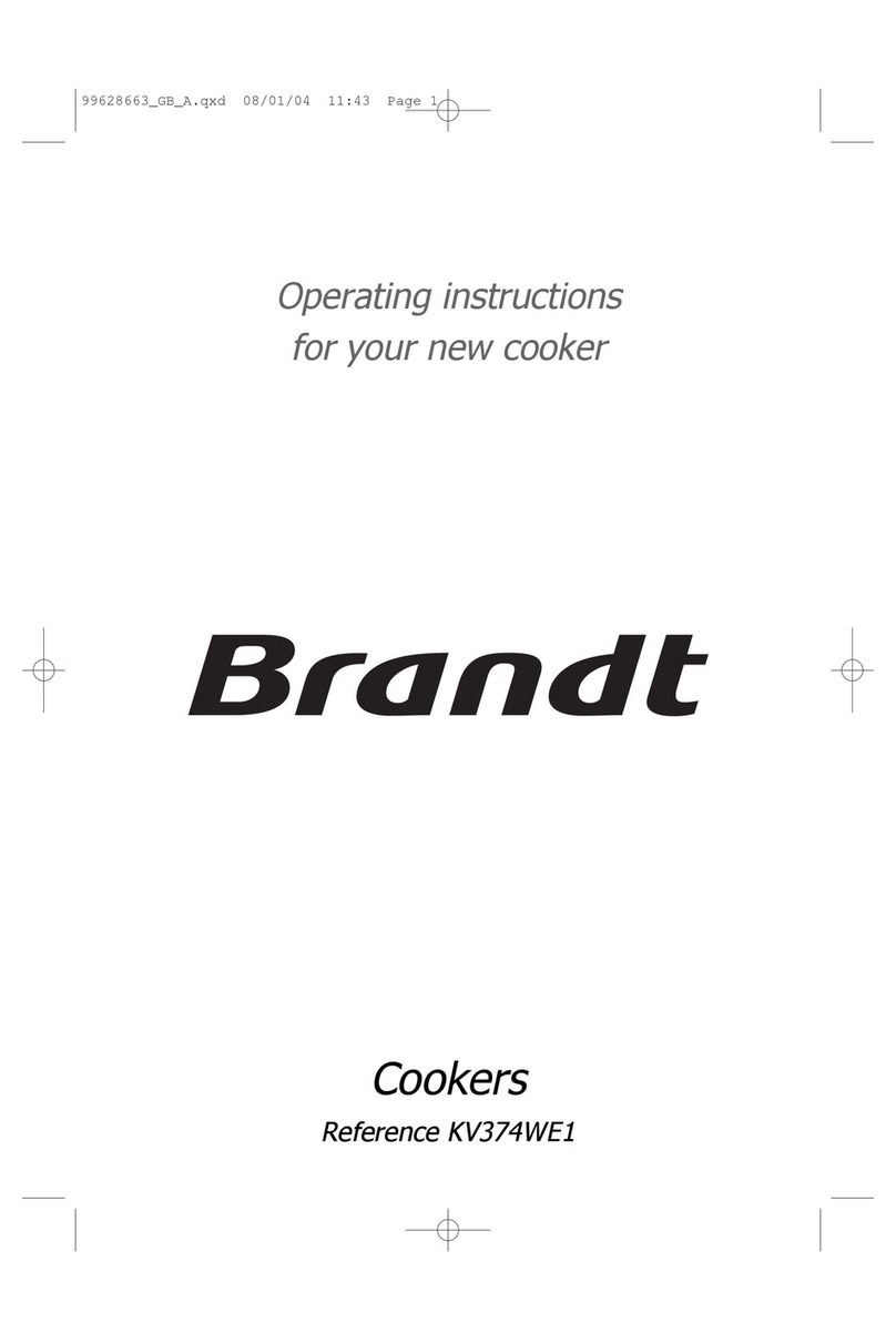 Brandt KV374WE1 operating instructions