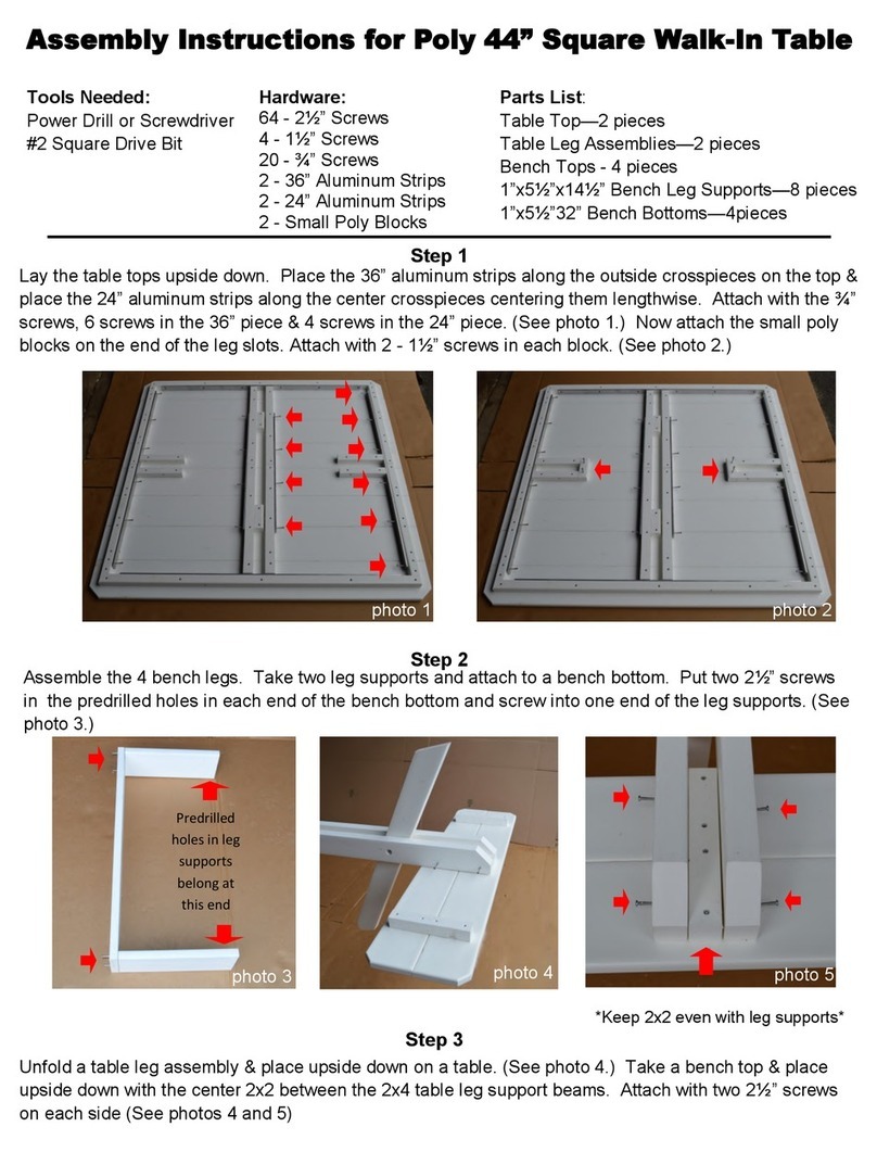 A&L Furniture Poly User manual
