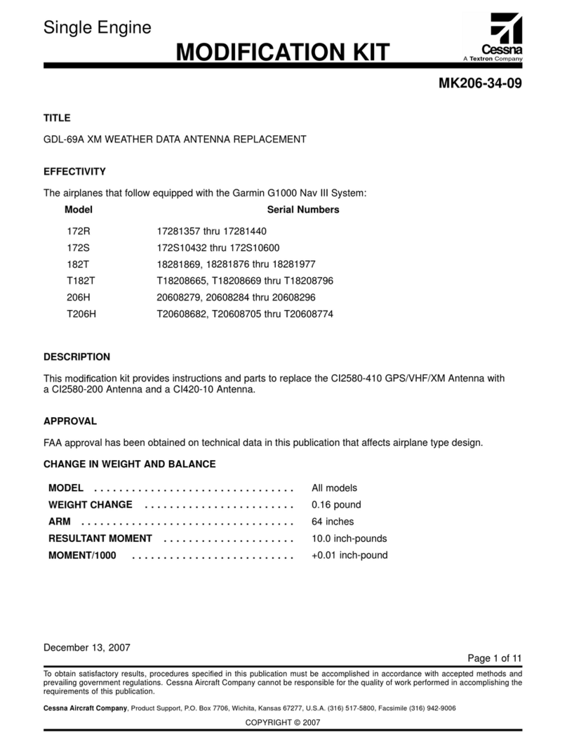 Textron Cessna MK206-34-09 User manual