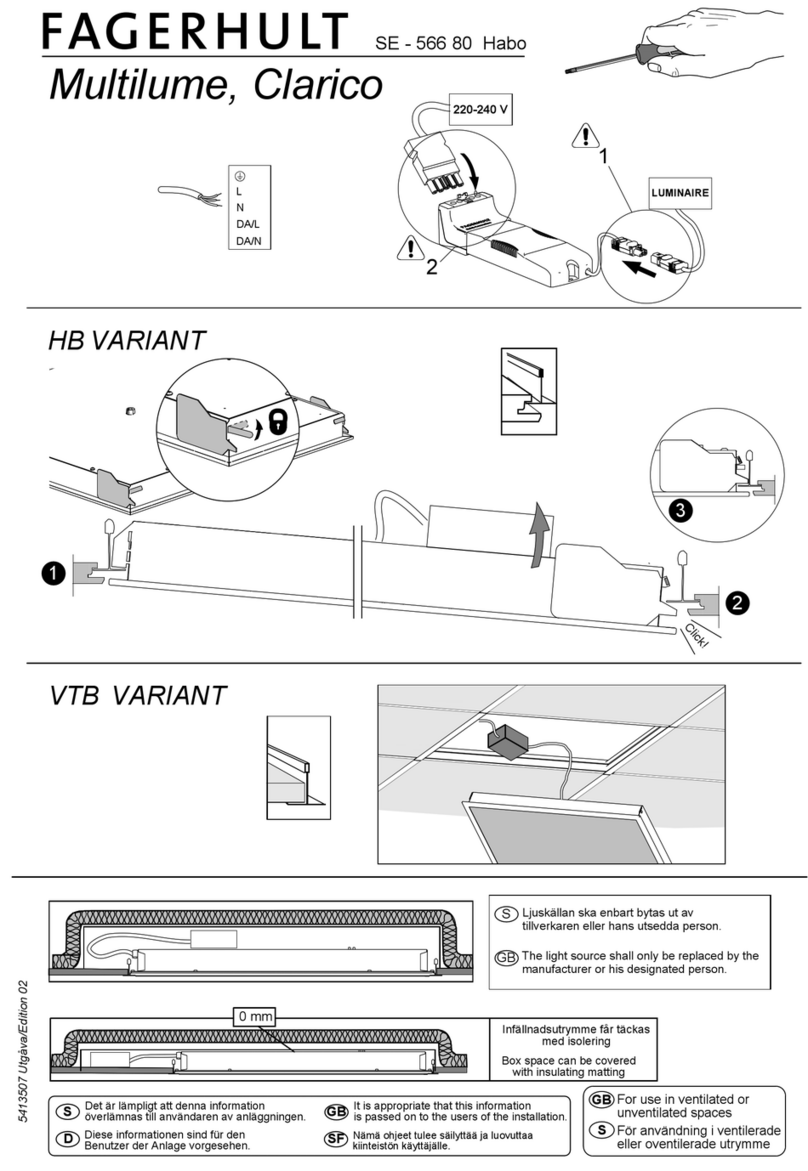 Fagerhult SE - 566 80 Habo User manual