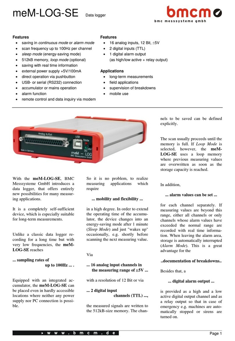 bmcm MEM-LOG-SE User manual