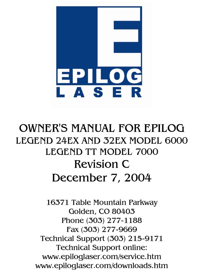 Epilog Laser LEGEND 24EX 6000 User manual