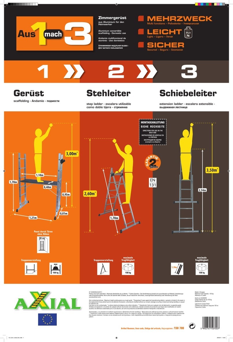 Axial 150 700 User manual