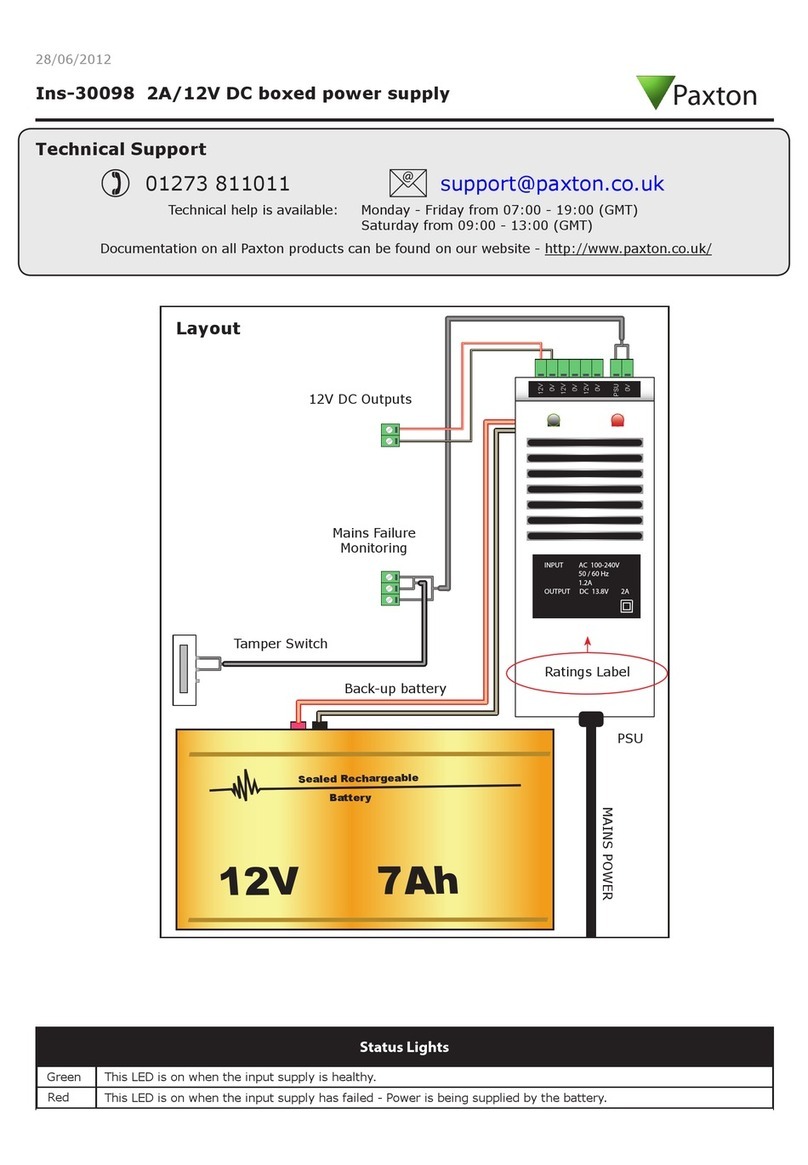 Paxton Ins-30098 manual