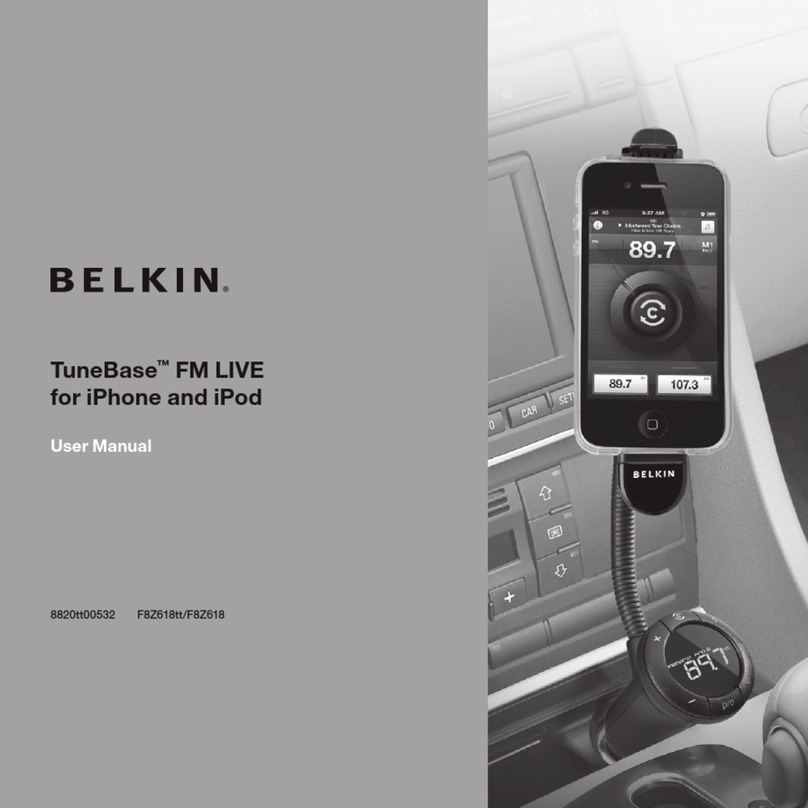 Belkin TuneBase FM LIVE user manual