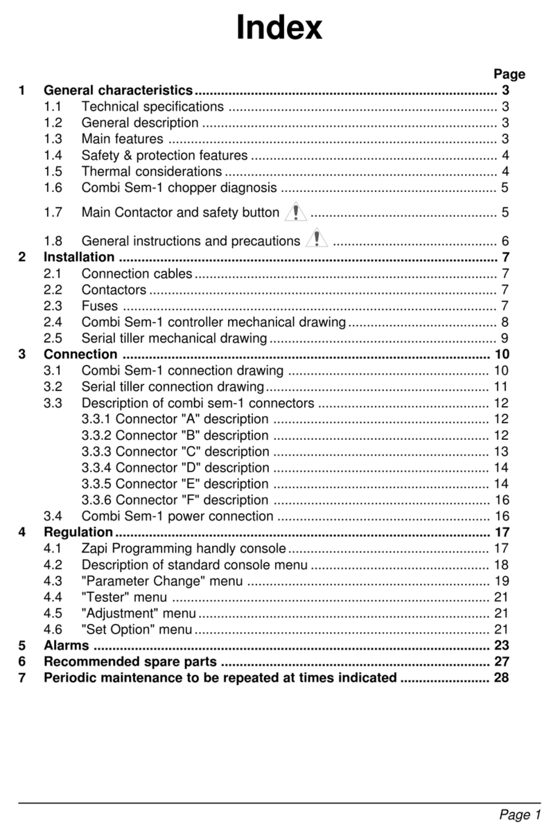 Zapi COMBI SEM-1 User manual