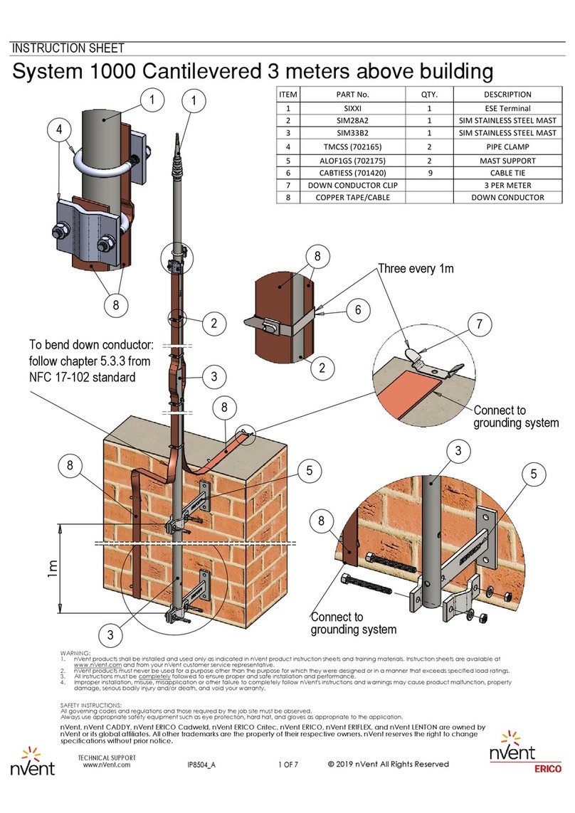 nvent ERICO System 1000 instruction sheet