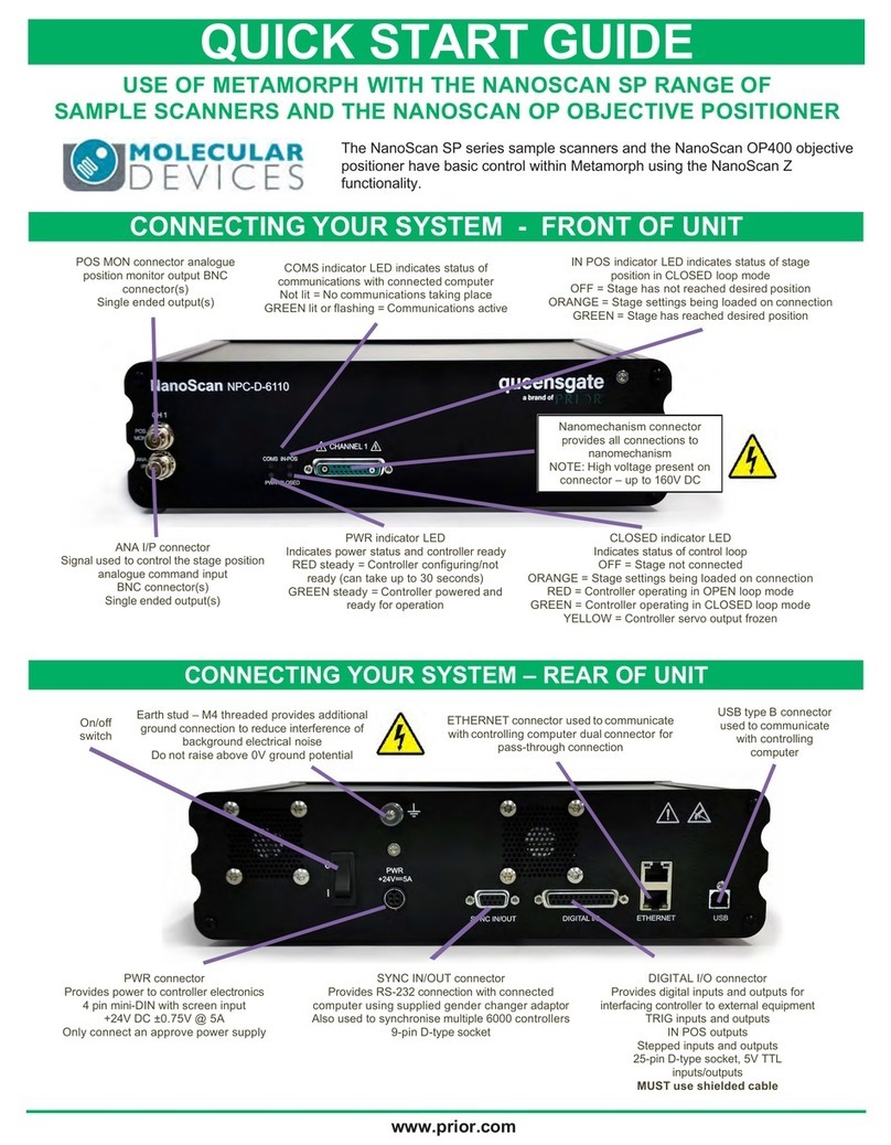 Molecular Devices NanoScan SP Series quick start guide