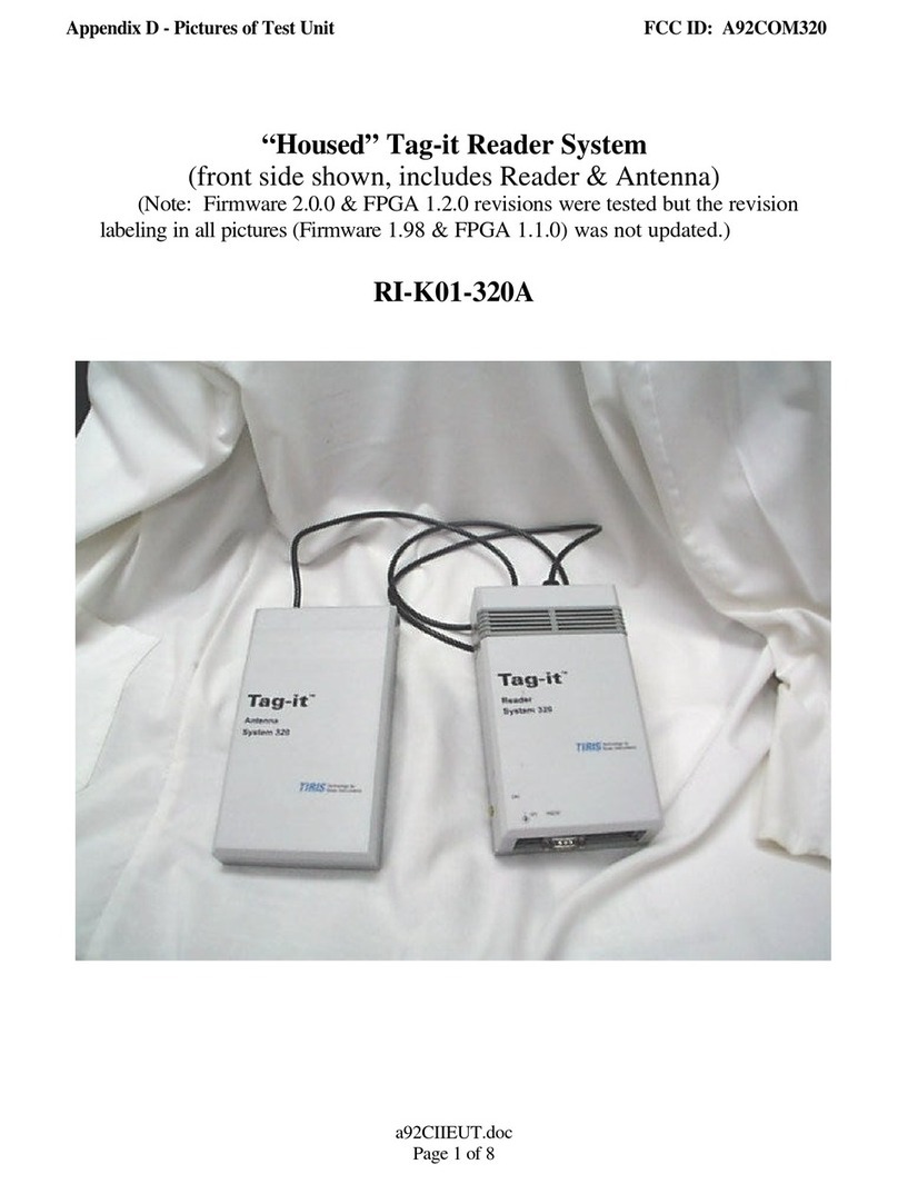 Texas Instruments Tag-it RI-K01-320A instruction manual