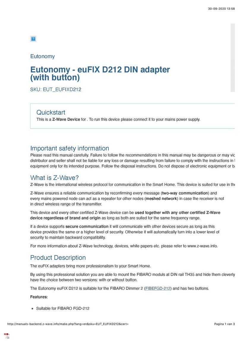 eutonomy euFIX D212 DIN quick start
