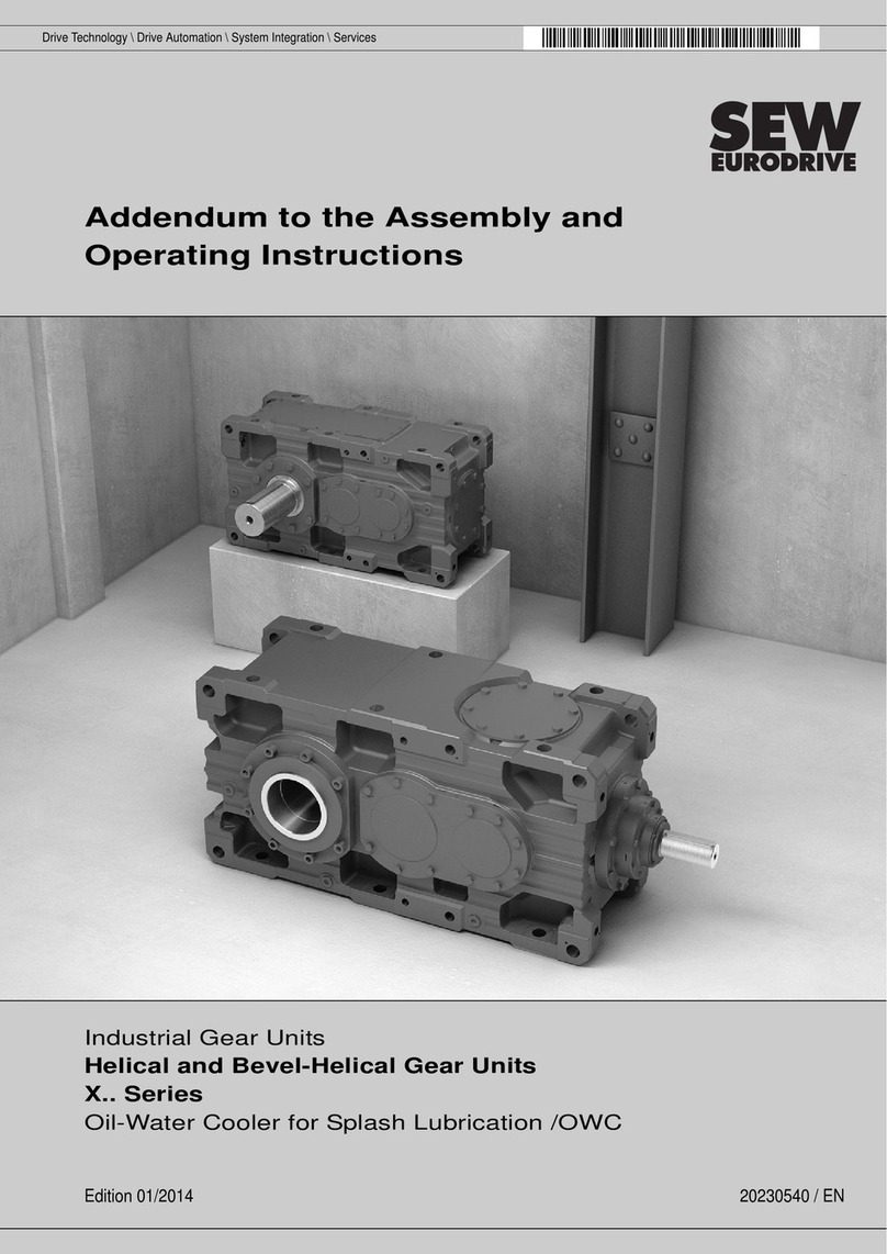 SEW-Eurodrive X Series Assembly and operating instructions
