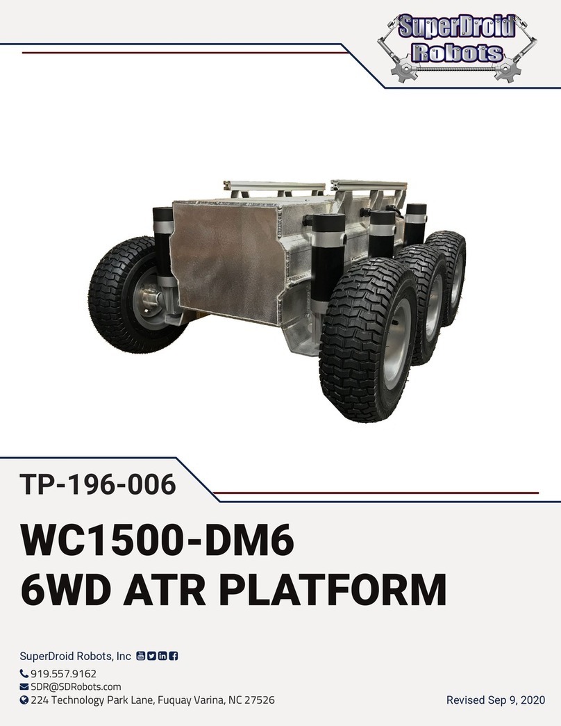 SuperDroid Robots WC1500-DM6 manual