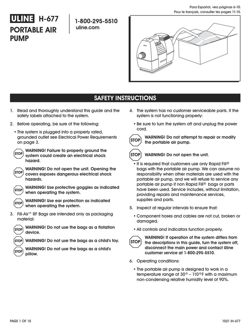 U-Line H-677 Safety instructions