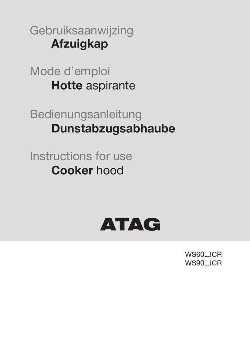 Atag WS60 ICR Series User manual