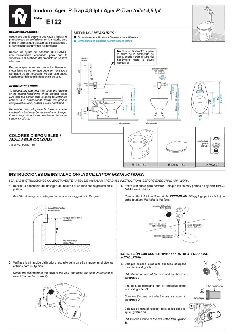 FV E122 installation instructions FV E122 installation instructions
