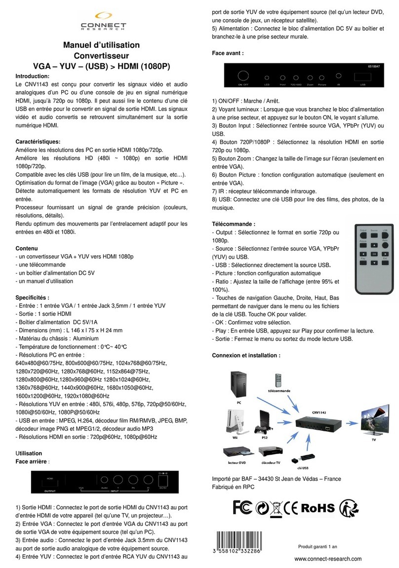 Connect 6518847 user manual