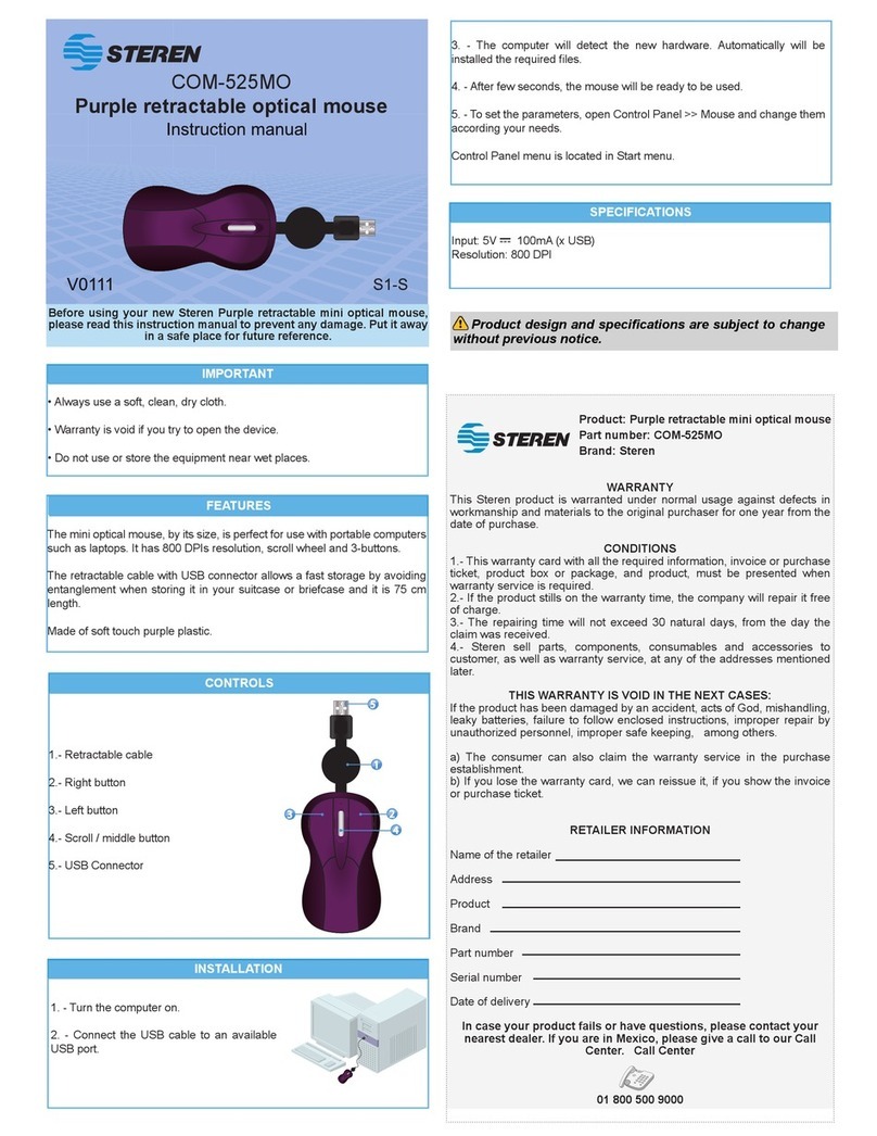 Steren COM-525MO instruction manual