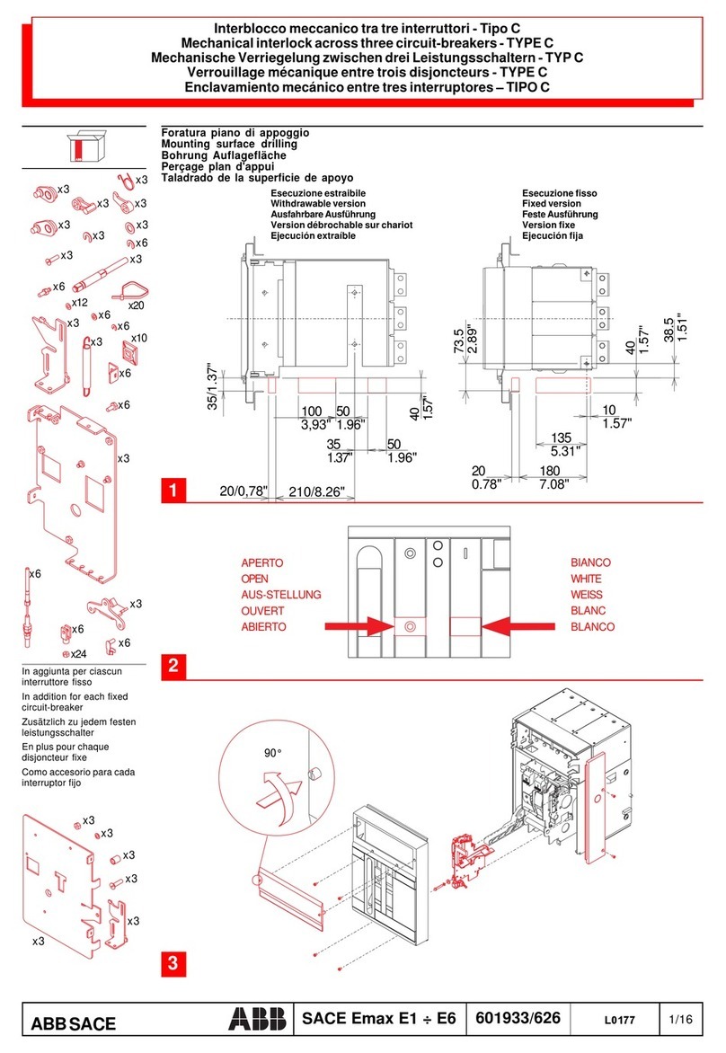 ABB SACE Emax E1 User manual