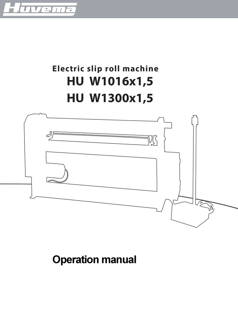 Huvema HU W1016X1,5 Operation manual