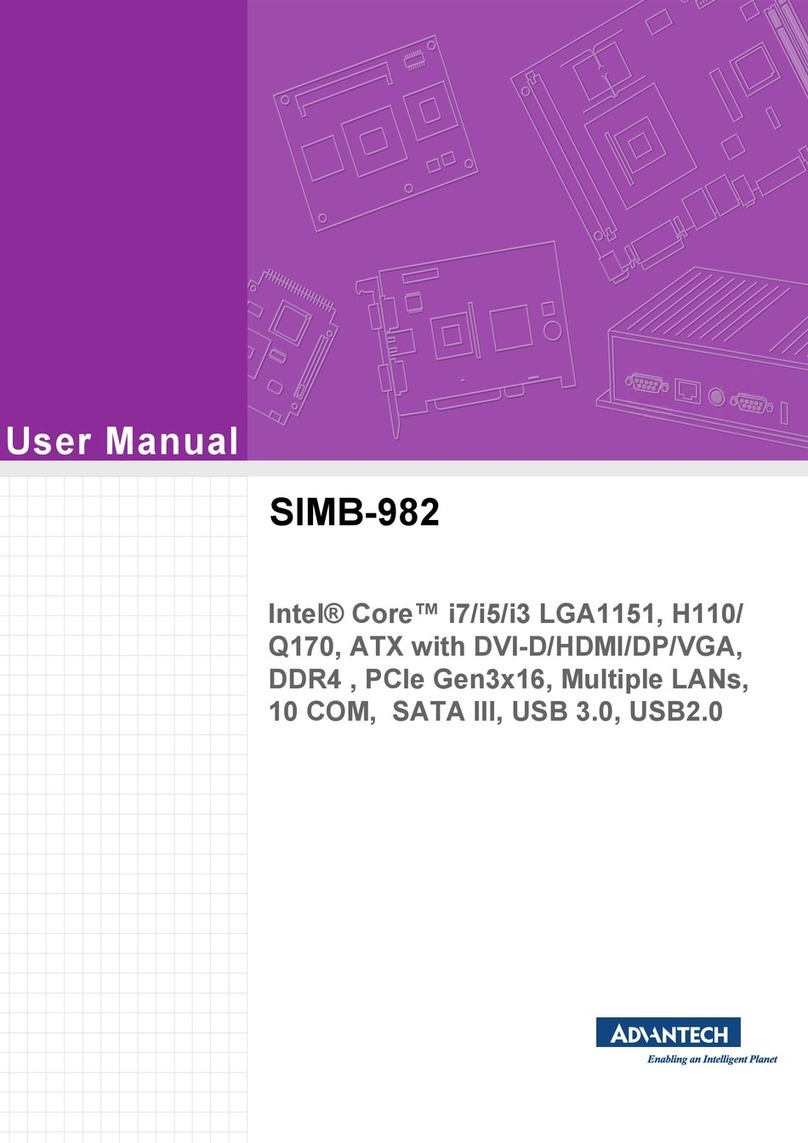 Advantech SIMB-982 User manual