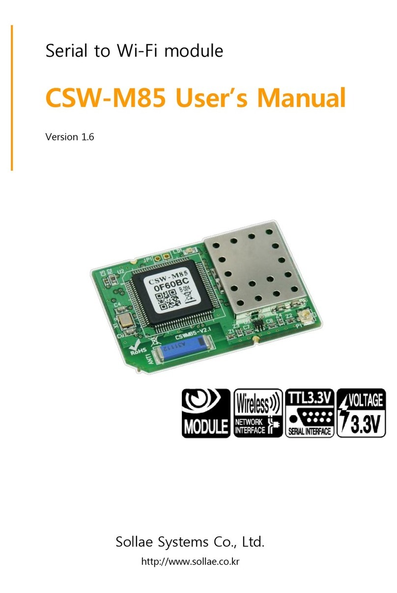 Sollae Systems CSW-M85 User manual