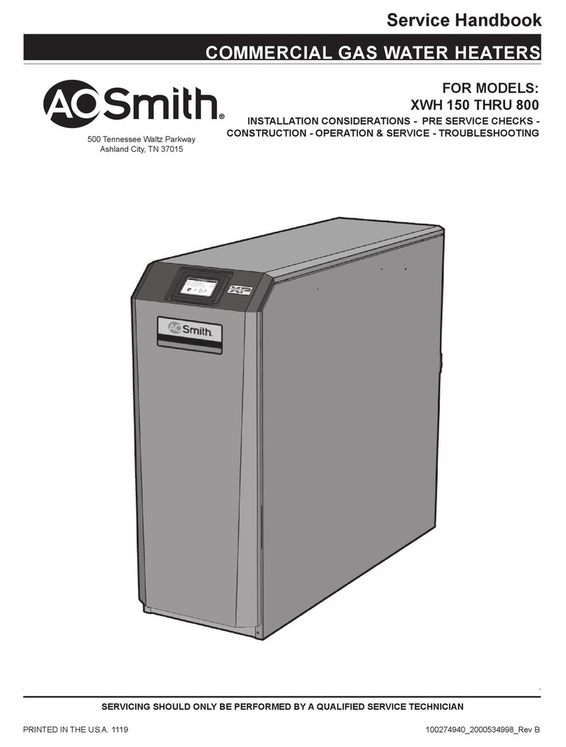 A.O. Smith XWH 150 Service handbook A.O. Smith XWH 150 Service handbook
