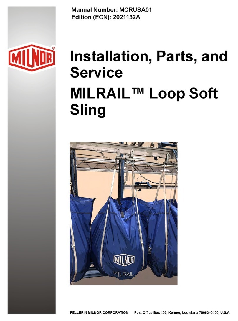 Milnor MILRAIL Installation, Parts, and Service