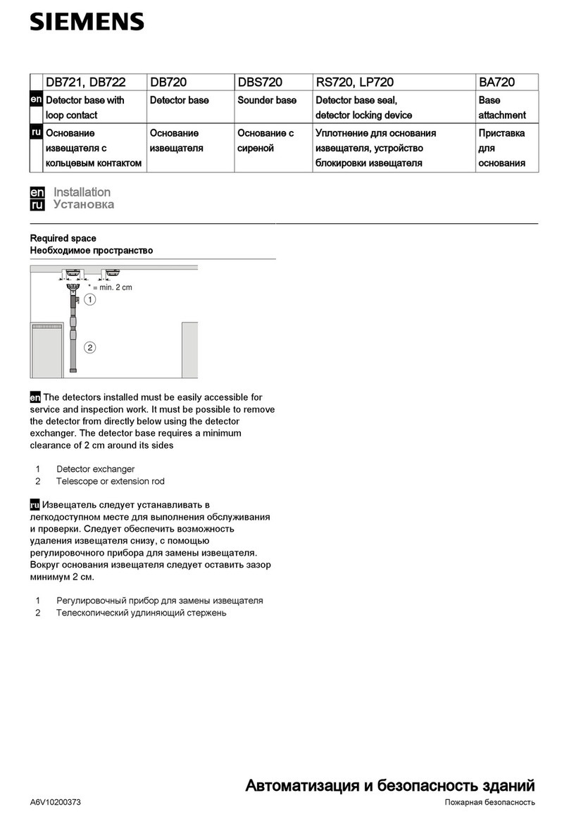 Siemens DB720 User manual Siemens DB720 User manual