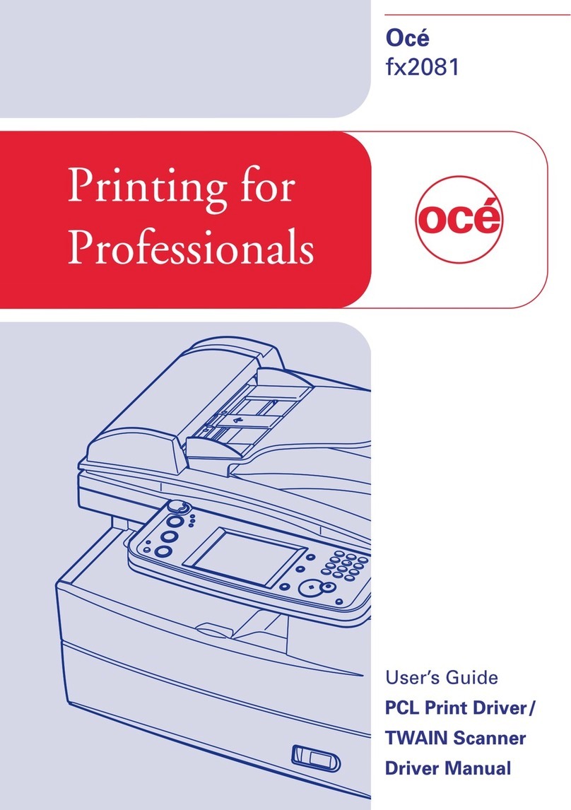 Oce fx2081 User manual