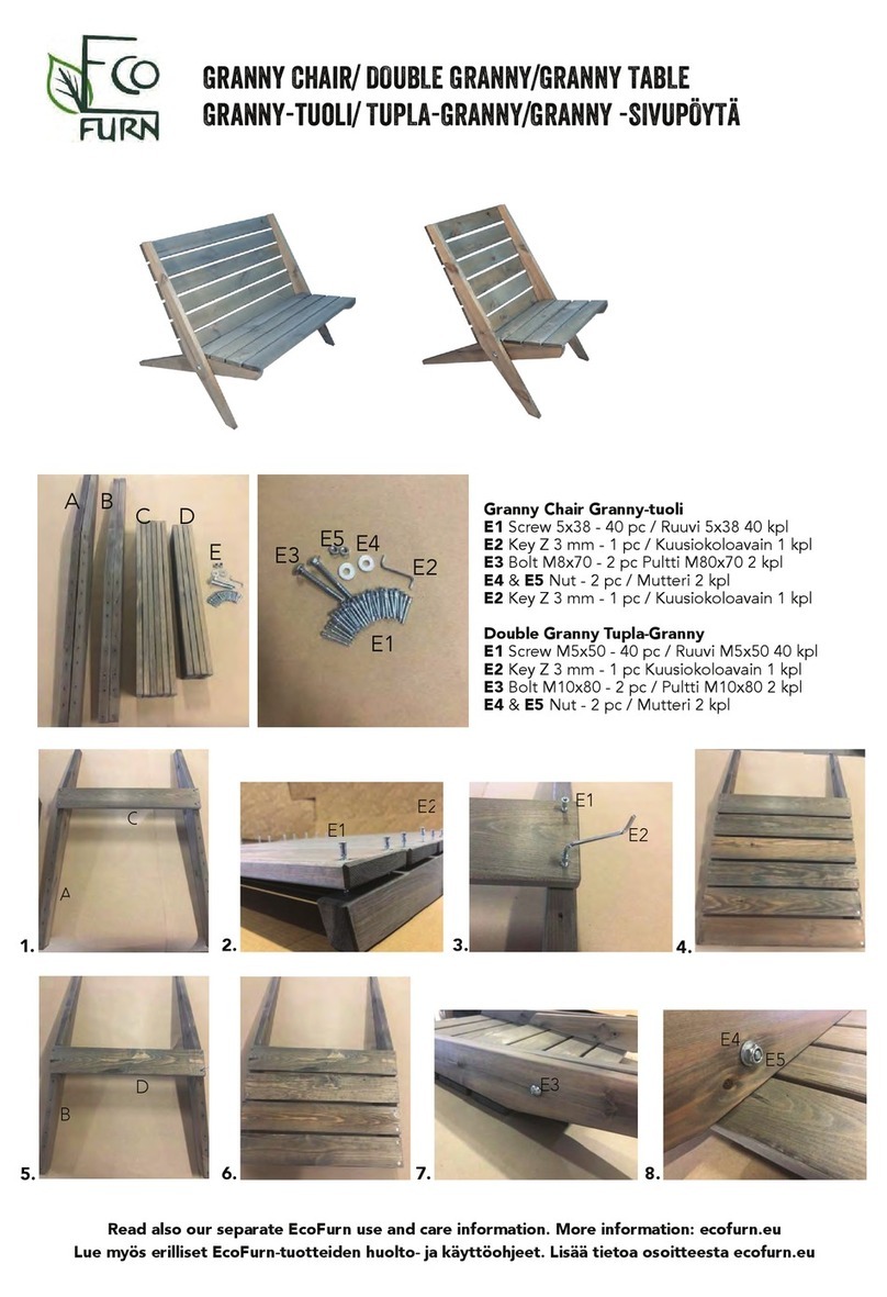 Ecofurn GRANNY CHAIR User manual