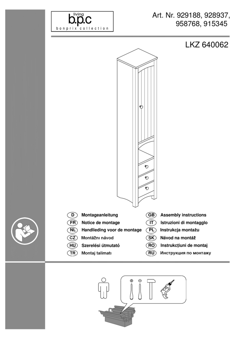 living b.p.c Bonprix 929188 Assembly instructions