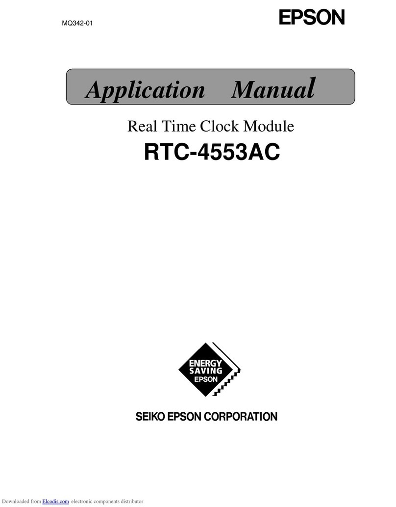 Seiko Epson RTC-4553AC Applications manual