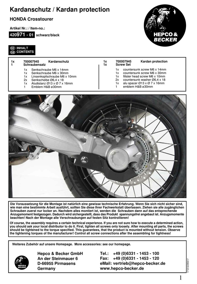 hepco & becker 420971 - 01 User manual hepco & becker 420971 - 01 User manual