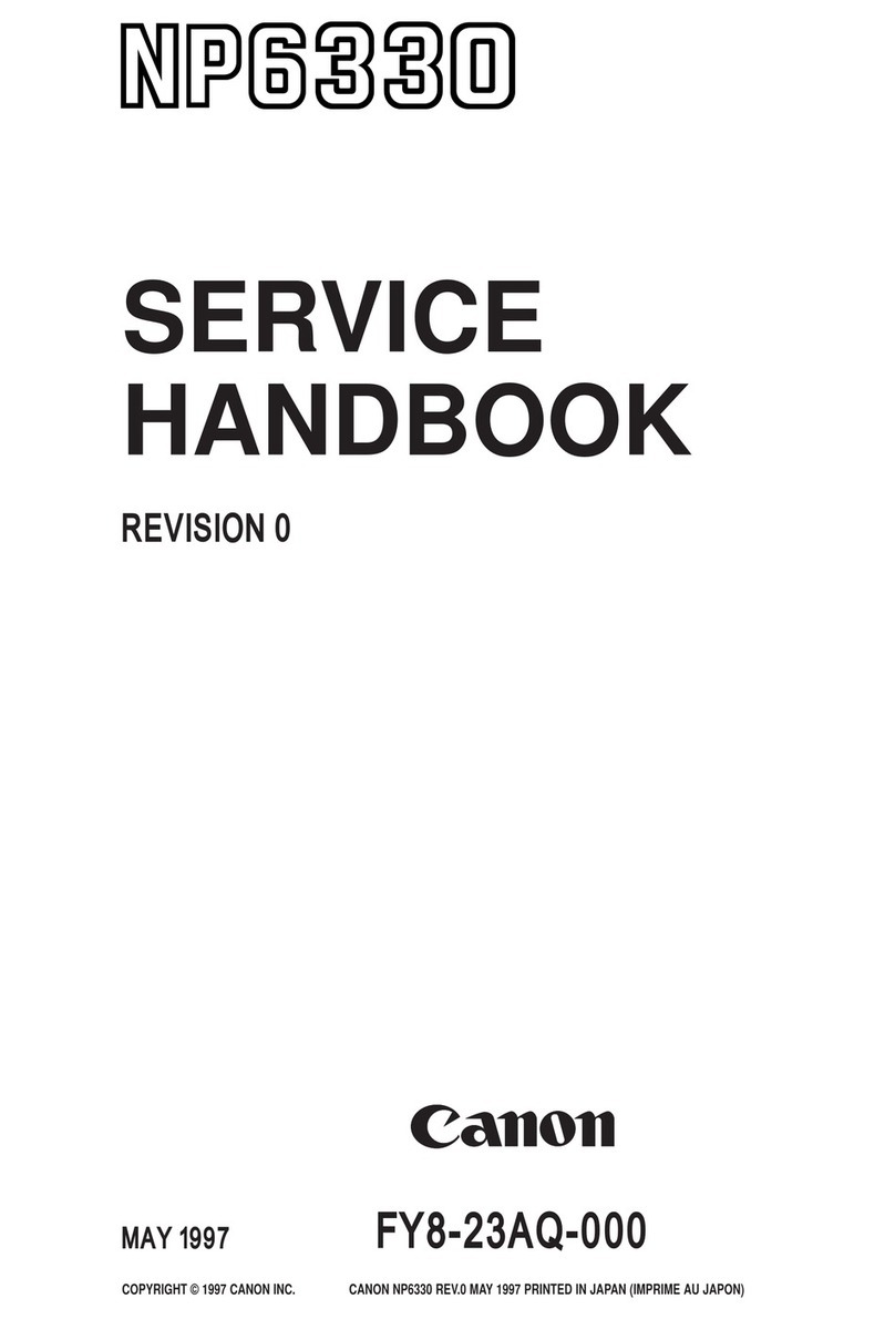 Canon NP6330 Service handbook