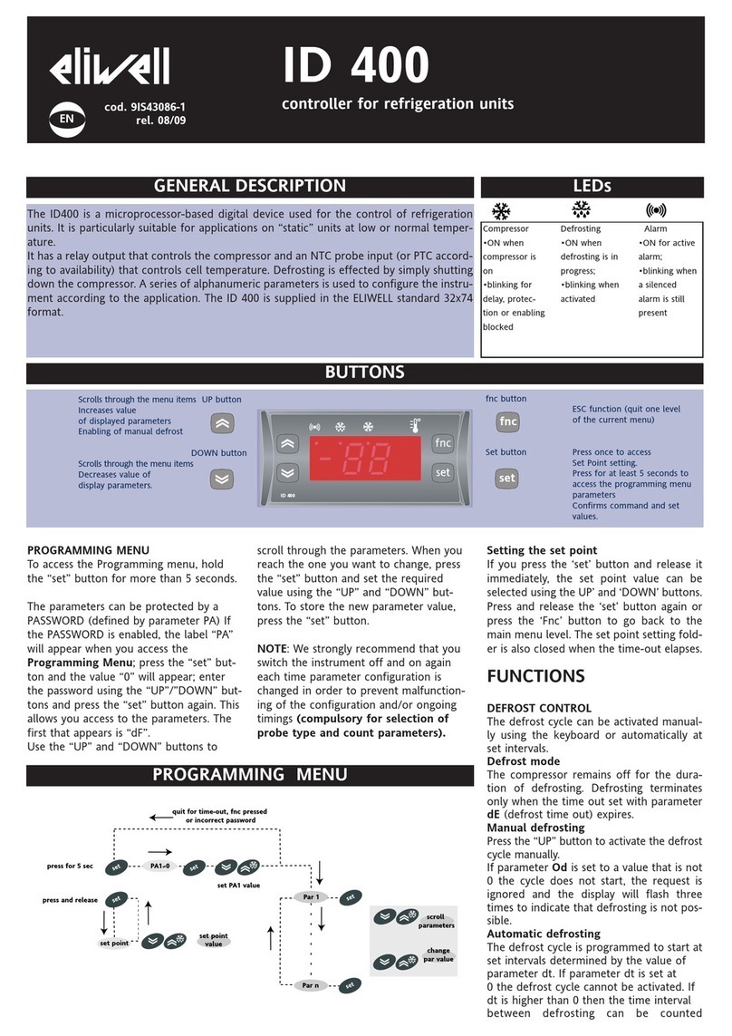 Eliwell ID 400 manual