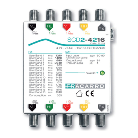 Fracarro SCD2-4216 user manual