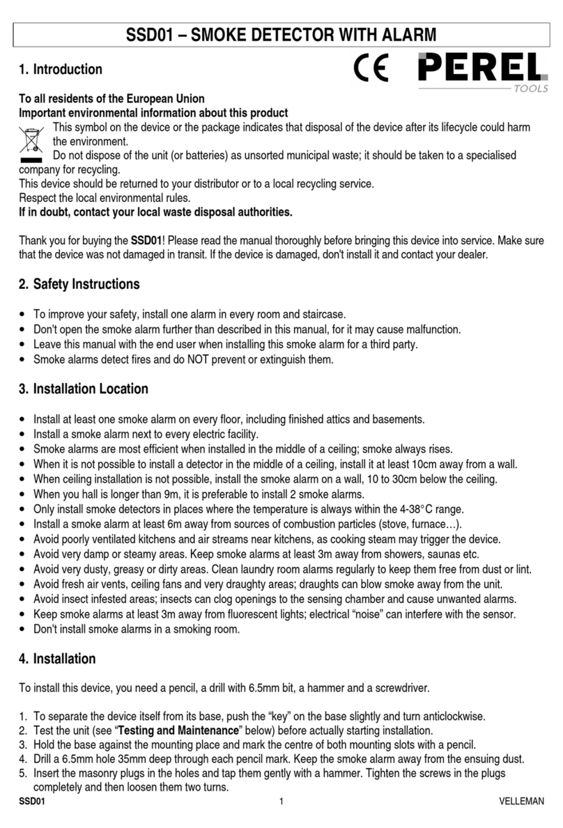 Perel SSD01 manual