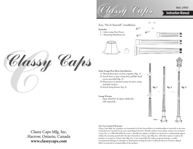 Classy Caps LPB59 instruction manual