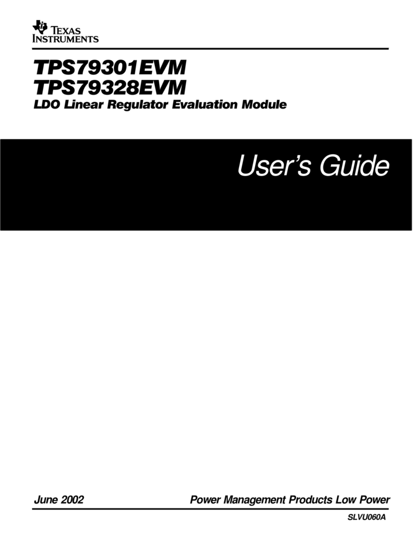 Texas Instruments TPS79301EVM user guide Texas Instruments TPS79301EVM user guide